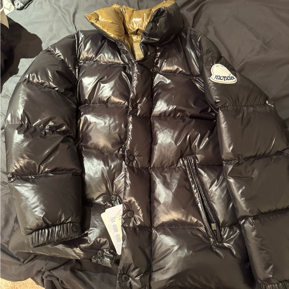 Moncler Tripiti Down Jacket with Gold Interior